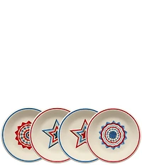 Fiesta Americana Collection Classic Rim Salad Plates, Set of 4