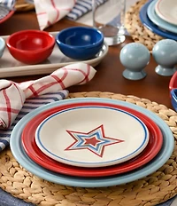 Fiesta Americana Collection Classic Rim Salad Plates, Set of 4