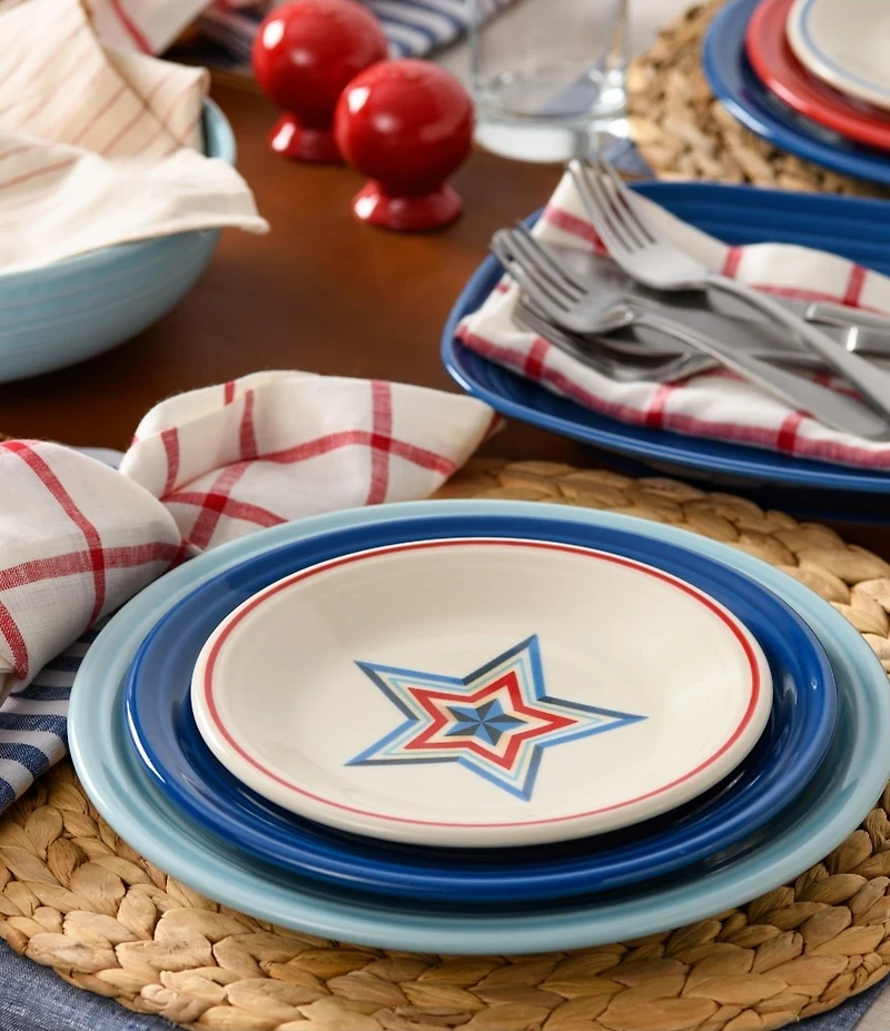 Fiesta Americana Collection Classic Rim Salad Plates, Set of 4