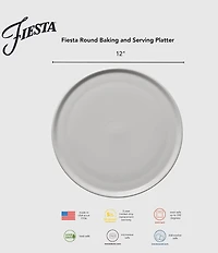 Fiesta 12 Inch Round Baking And Serving Platter