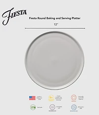 Fiesta 12 Inch Round Baking And Serving Platter