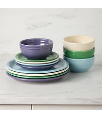 Fiesta Bistro Coupe 12-Piece Mixed Vibrant Dinnerware Set, Service for 4