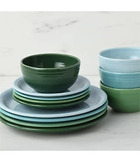 Fiesta Bistro Coupe 12-Piece Mixed Vibrant Dinnerware Set, Service for 4