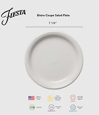 Fiesta Bistro Coupe Salad Plates, Set of 4