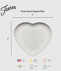 Fiesta Botanical Floral Collection Heart Shaped Plate