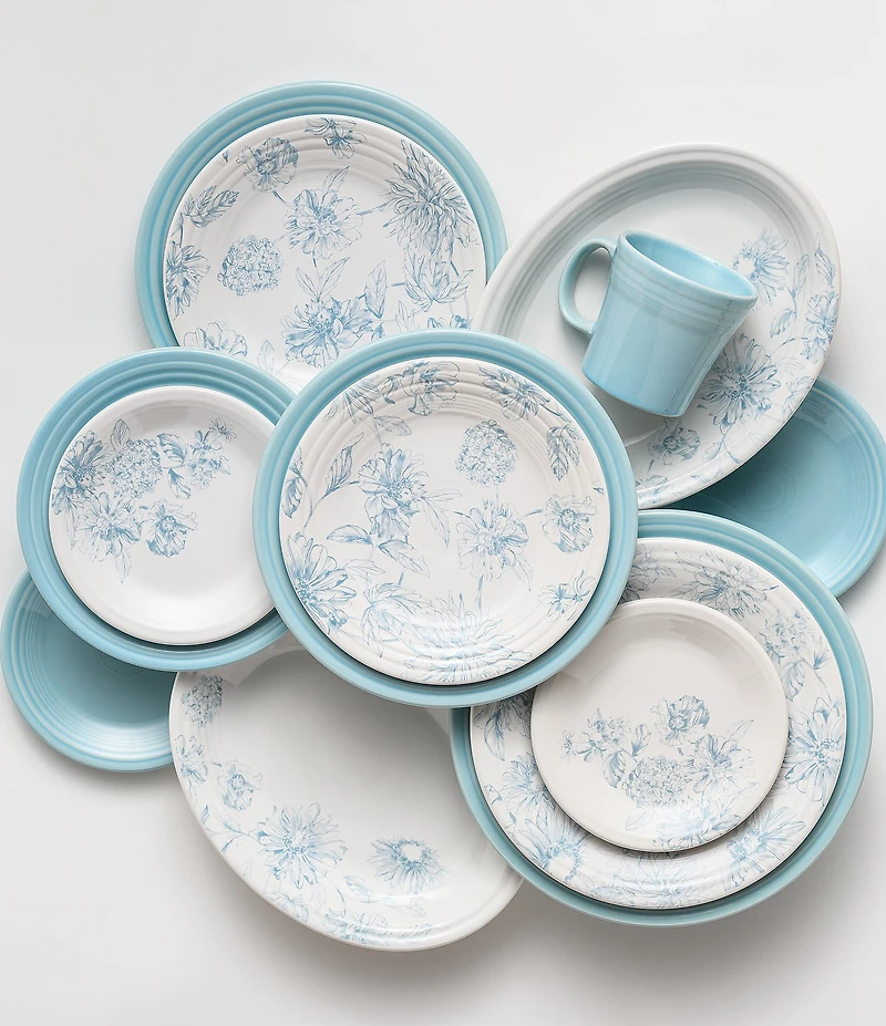Fiesta Botanical Floral Oval Platter