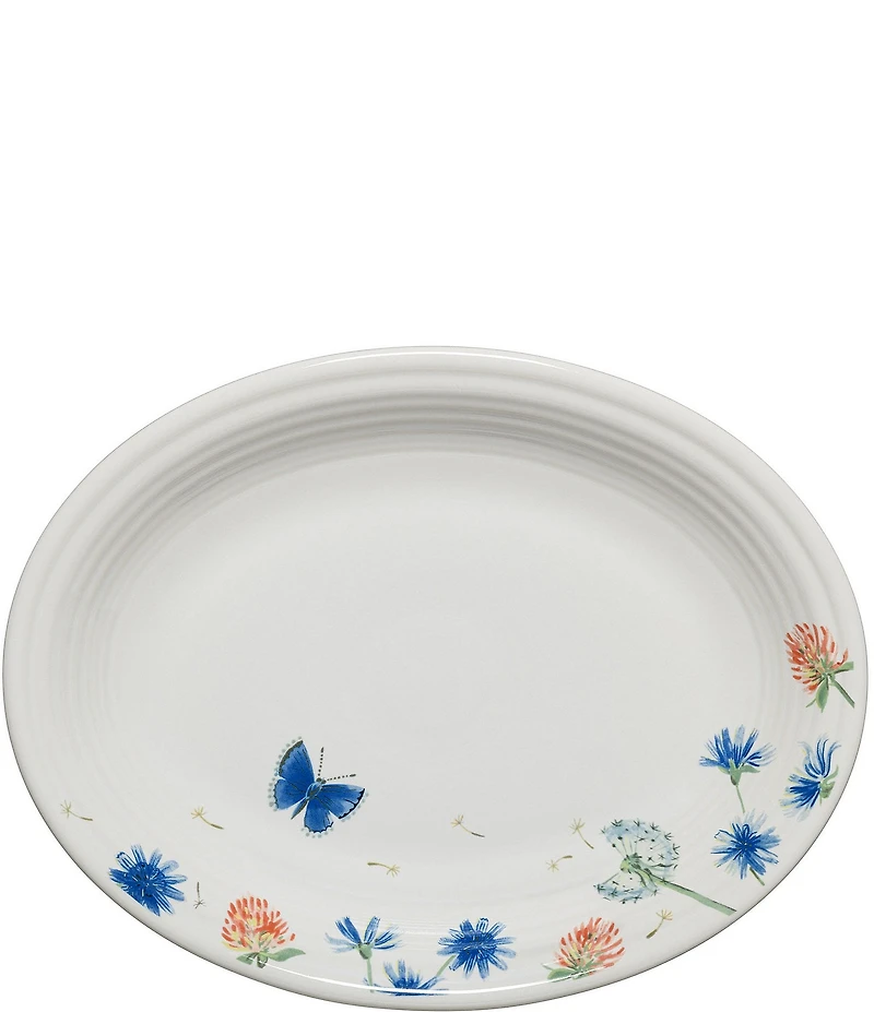 Fiesta Breezy Floral Collection Butterfly Oval Platter