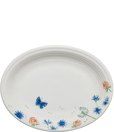 Fiesta Breezy Floral Collection Butterfly Oval Platter