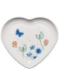 Fiesta Breezy Floral Collection Heart Shaped Plate