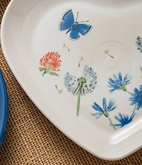 Fiesta Breezy Floral Collection Heart Shaped Plate