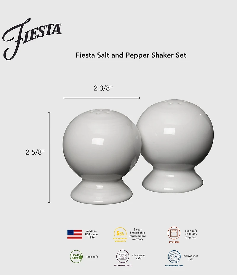Fiesta Breezy Floral Collection Salt and Pepper Shaker Set
