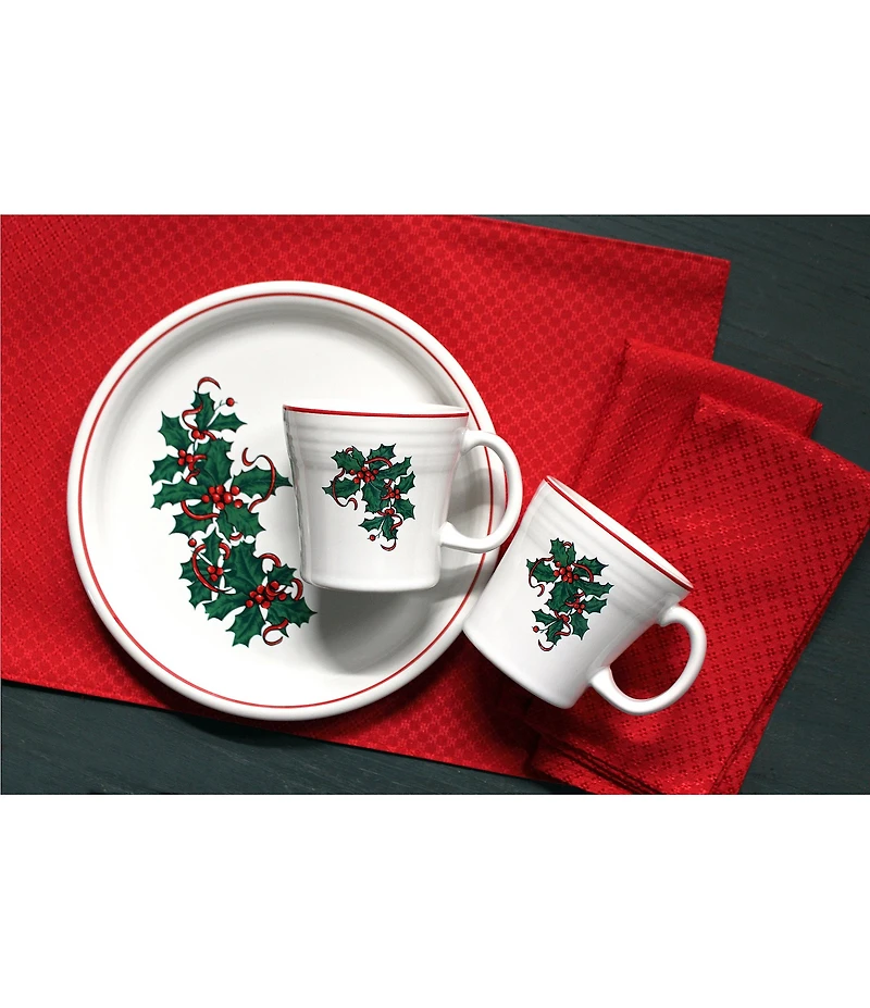 Fiesta Christmas Holly and Ribbon Tapered Mug