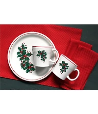 Fiesta Christmas Holly and Ribbon Tapered Mug