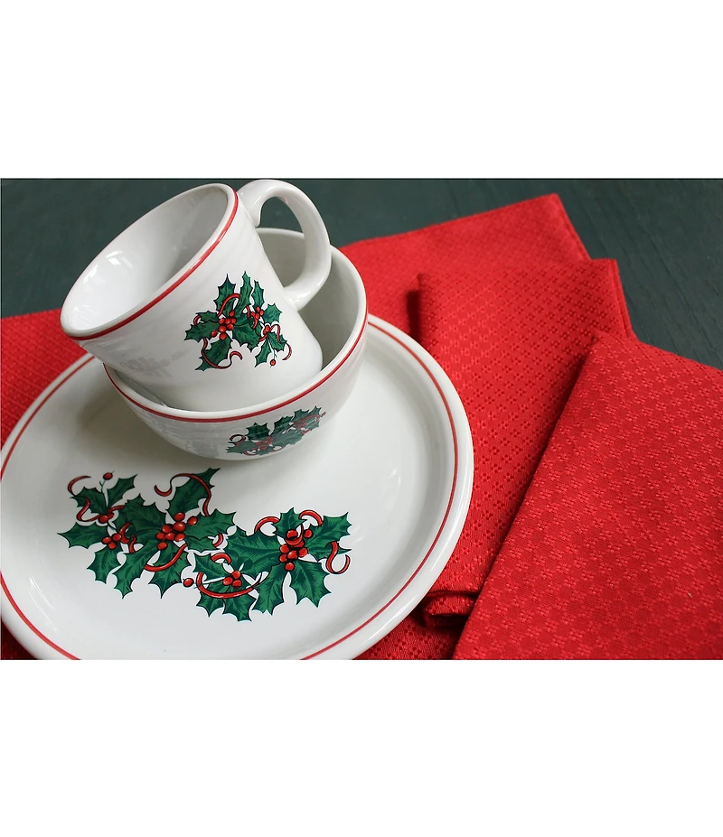 Fiesta Christmas Holly and Ribbon Tapered Mug