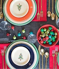 Fiesta Christmas Tree Appetizer Plate