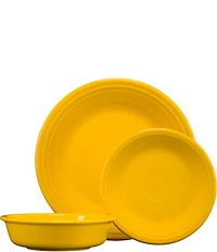 Fiesta Classic Rim 3-Piece Place Setting, Service For 1
