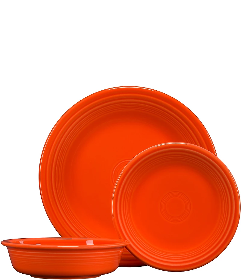 Fiesta Classic Rim 3-Piece Place Setting, Service For 1
