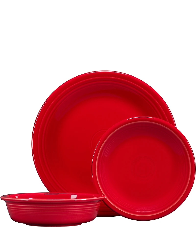 Fiesta Classic Rim 3-Piece Place Setting, Service For 1