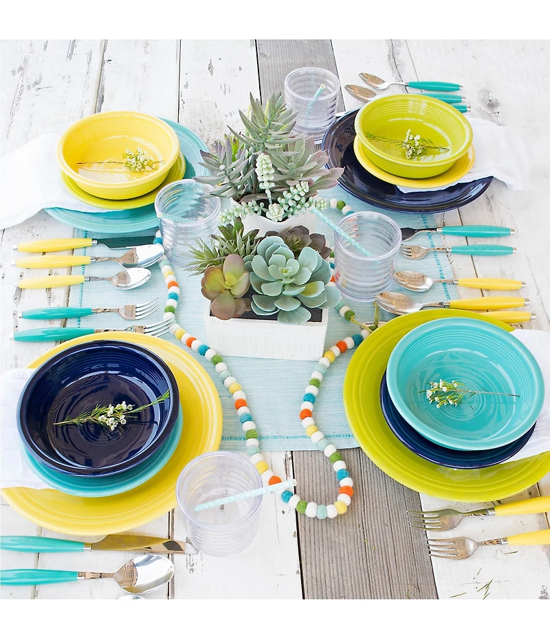 Fiesta Classic Rim 3-Piece Place Setting, Service For 1