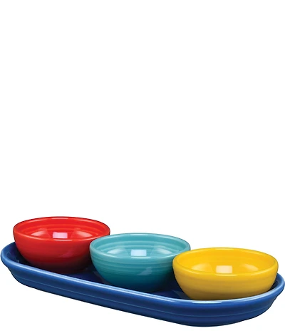 Fiesta Mixed Colors 4-Piece Condiment Set