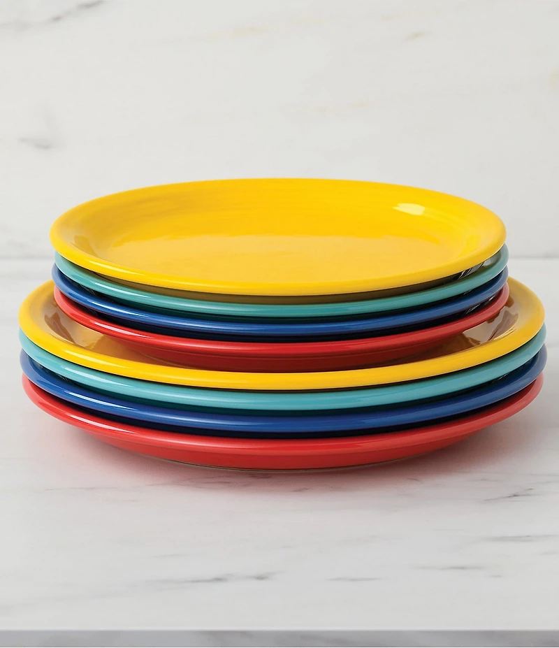 Fiesta Mixed Collection Bistro Coupe Dinner Plates, Set of 4