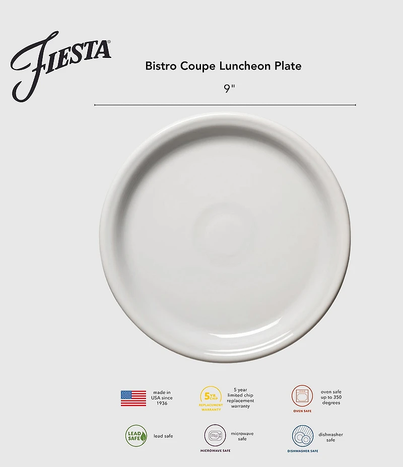 Fiesta Mixed Bistro Coupe Luncheon Plate