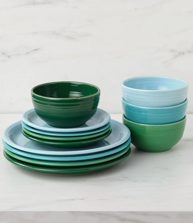 Fiesta Mixed Collection Bistro Coupe Salad Plates, Set of 4