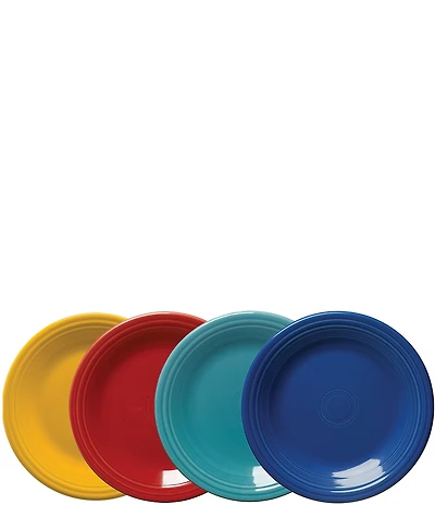 Fiesta Mixed Collection Classic Rim Dinner Plates, Set of 4