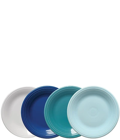 Fiesta Mixed Collection Classic Rim Dinner Plates, Set of 4