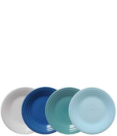 Fiesta Mixed Classic Rim Luncheon Plates, Set of 4