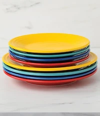 Fiesta Mixed Classic Rim Luncheon Plates, Set of 4