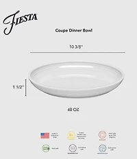 Fiesta Mixed Collection Coupe Luncheon Bowls, Set of 4