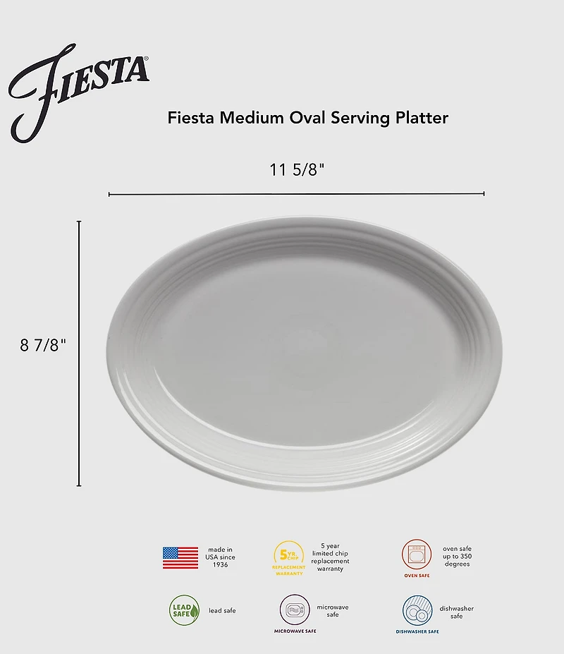 Fiesta Coastal Shores Medium Oval Serving Platter