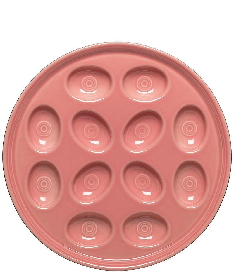 Fiesta Round Egg Serving Platter 11.25#double; Dia.