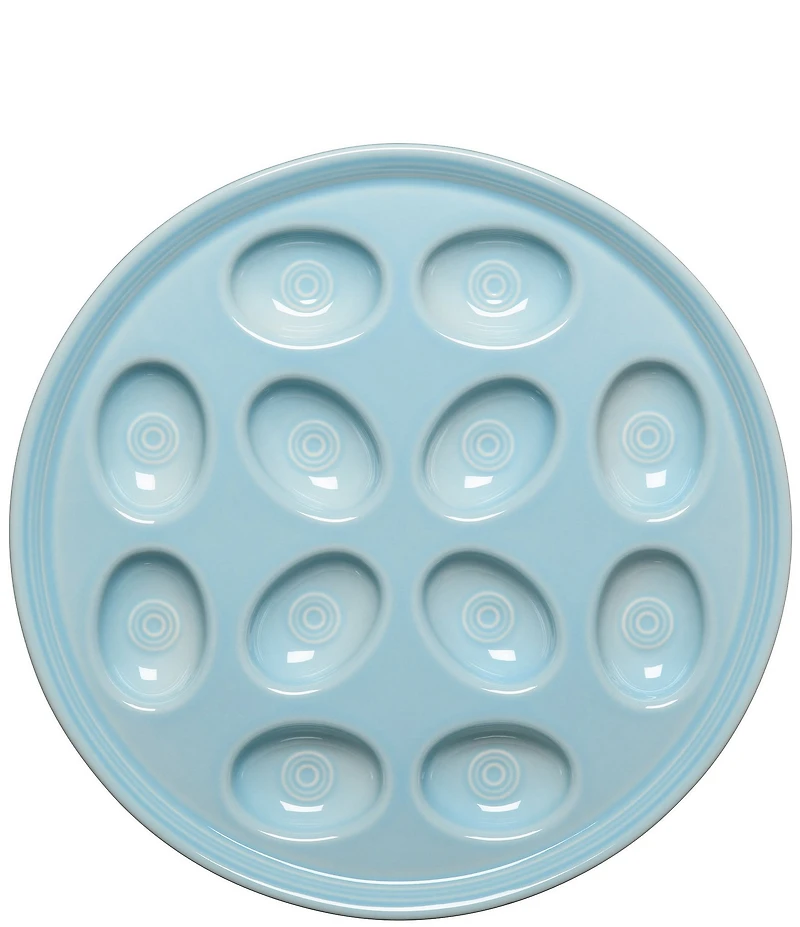 Fiesta Round Egg Serving Platter 11.25#double; Dia.