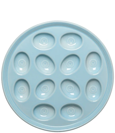 Fiesta Round Egg Serving Platter 11.25#double; Dia.