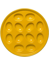 Fiesta Round Egg Serving Platter 11.25#double; Dia.