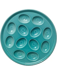 Fiesta Round Egg Serving Platter 11.25#double; Dia.