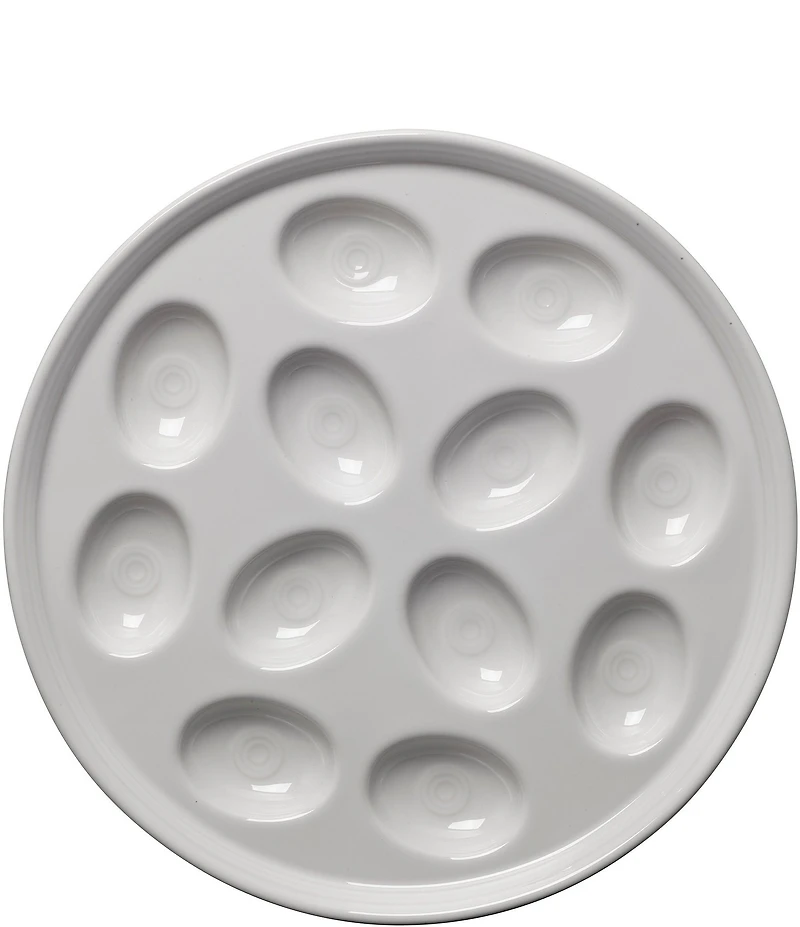 Fiesta Round Egg Serving Platter 11.25#double; Dia.