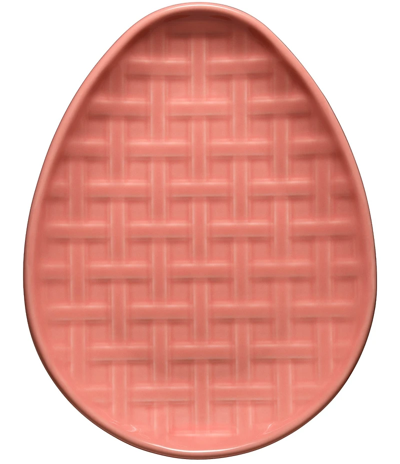 Fiesta Embossed Egg Shaped Plate, 10#double;