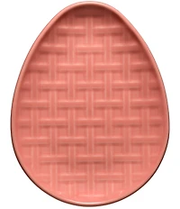 Fiesta Embossed Egg Shaped Plate, 10#double;