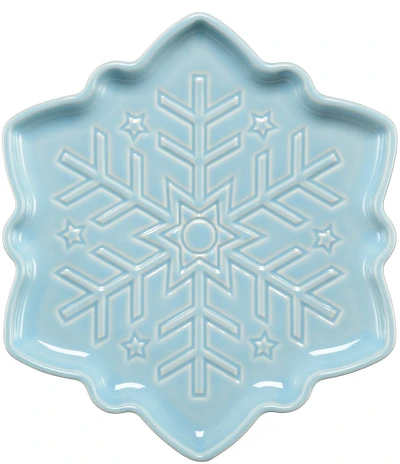Fiesta Embossed Snowflake Shaped Plate