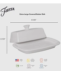 Fiesta Extra Large Covered Butter Dish