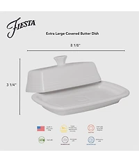 Fiesta Extra Large Covered Butter Dish