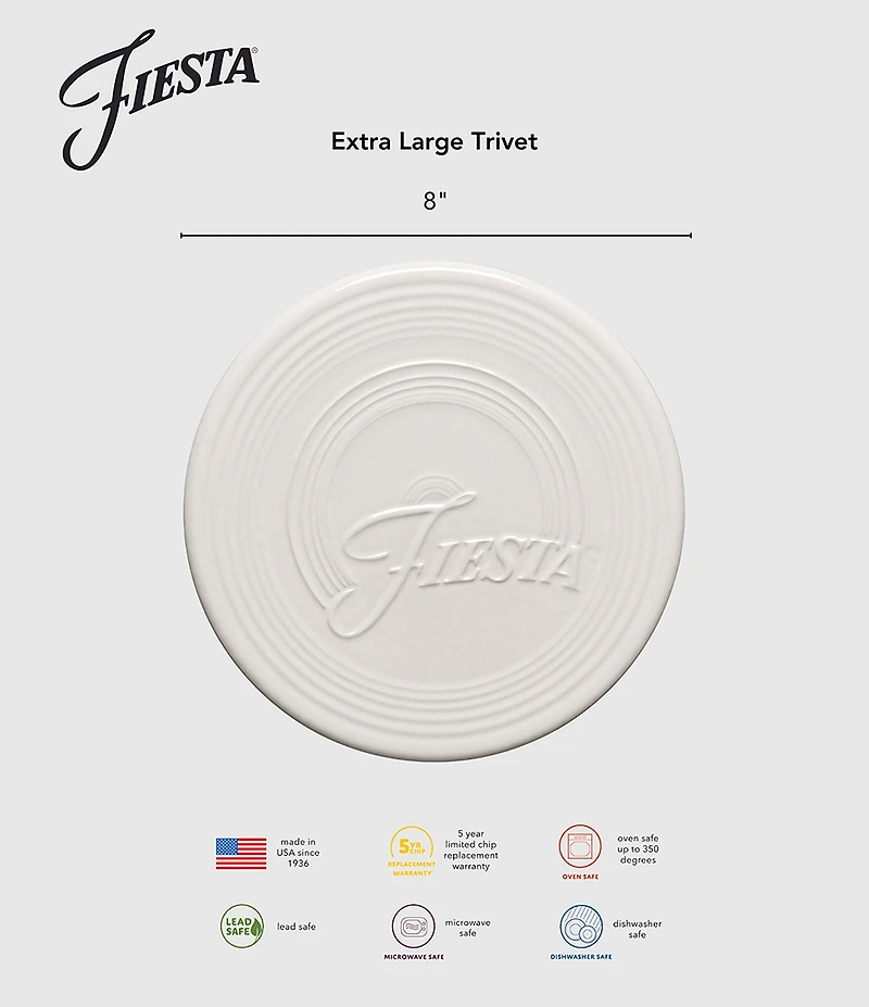 Fiesta Extra Large Trivet 8.25#double;