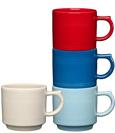 Fiesta Mixed Stackable Mugs, Set of 4