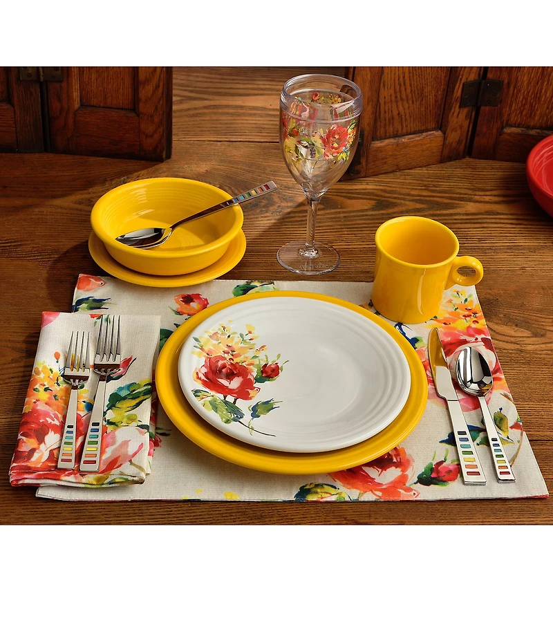 Fiesta Floral Bouquet 9#double; Luncheon Plate