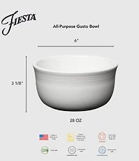 Fiesta All-Purpose 6 Inch Gusto Bowl 28-oz.
