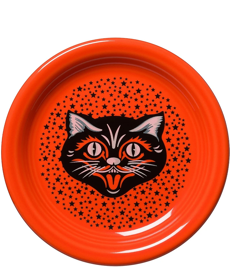 Fiesta Halloween Black Cat 6.5#double; Appetizer Plate
