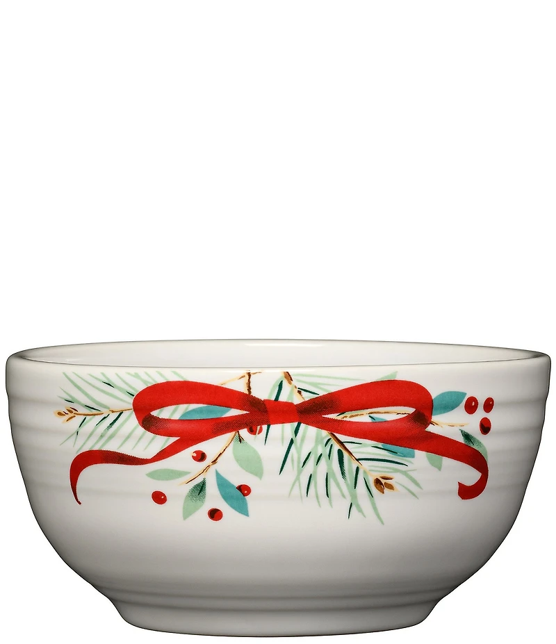 Fiesta Holly Berry Christmas Garland Bistro Coupe Cereal Bowl